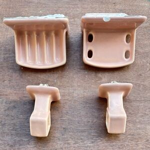 Vintage Pink Ceramic Bathroom Fixtures.
